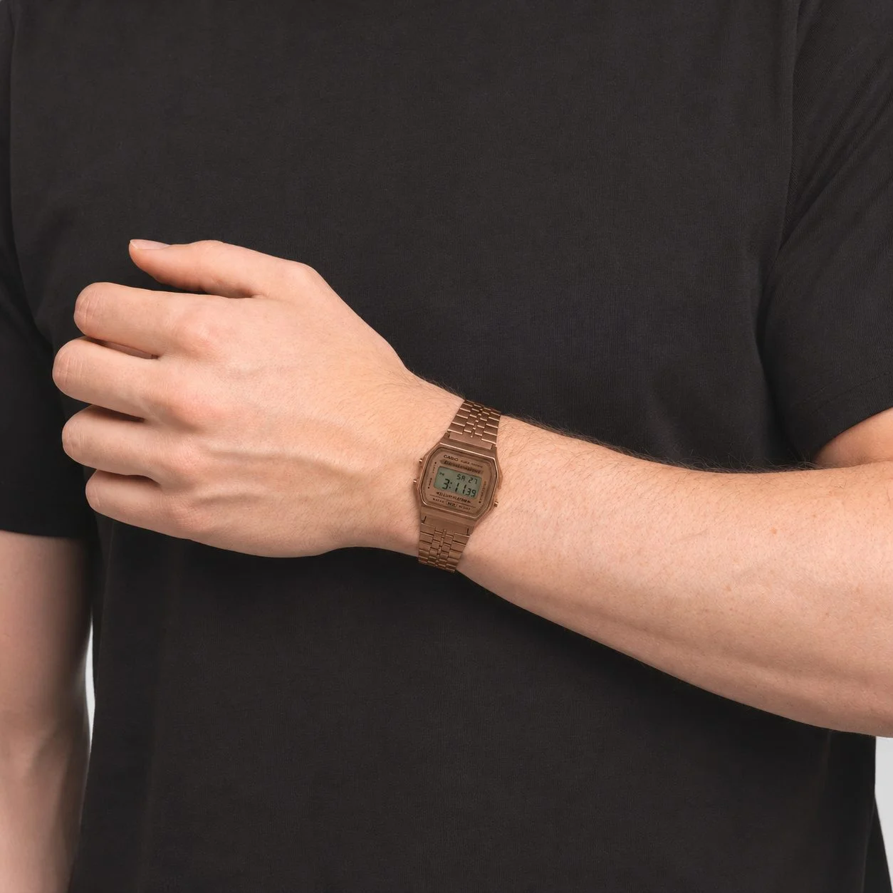 Casio numérique rose gold
